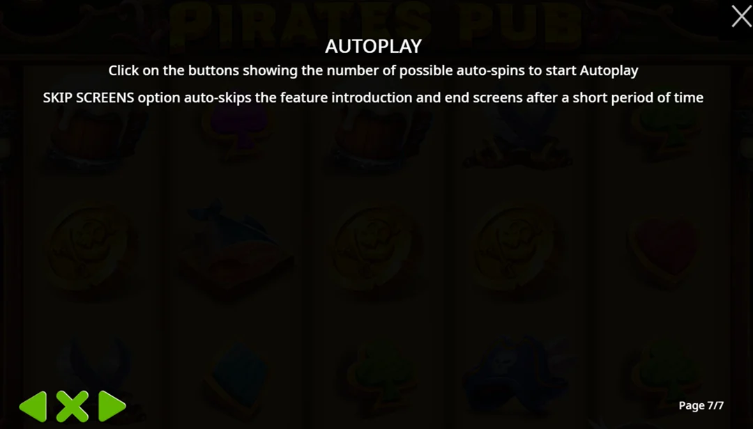 Pirates Pub - Juego automático y fin de la ronda